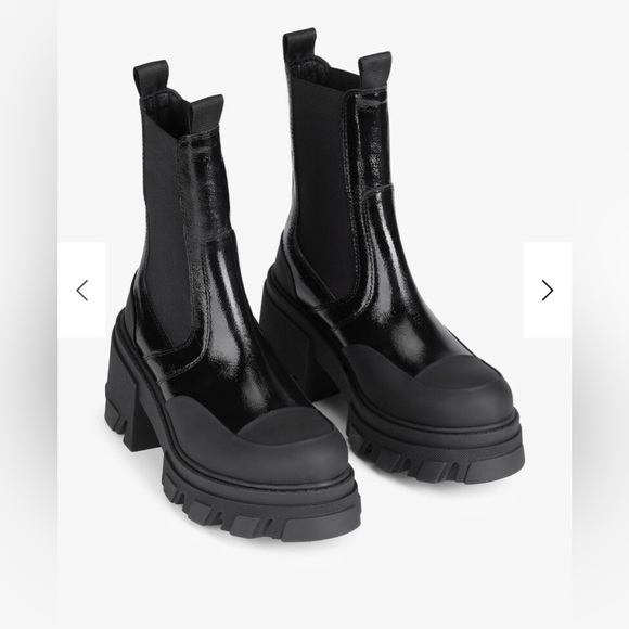 GANNI Heeled Mid Chelsea Boots - Picture 8 of 8